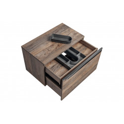 Meuble sous vasque en bois Rosario Oak - Marron - H 46 x L 60 x P 45,6 cm