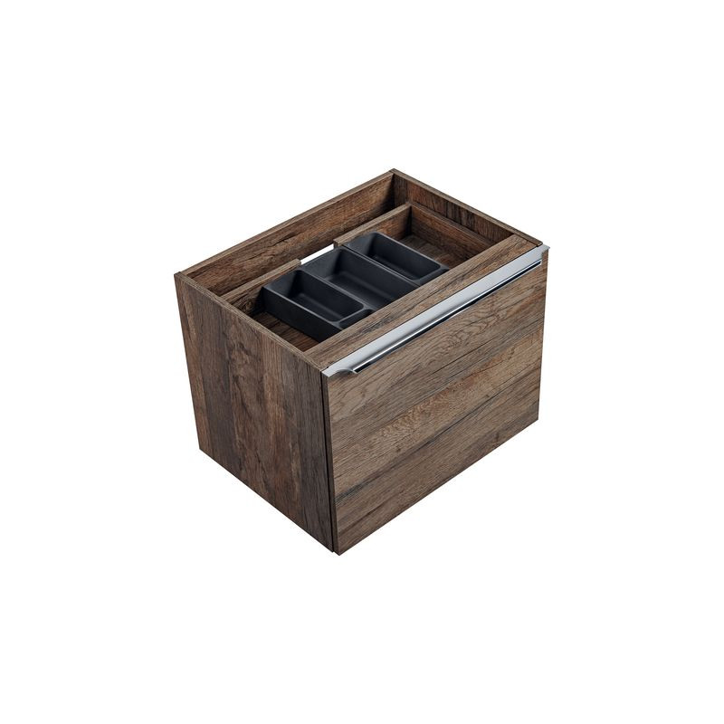 Meuble sous vasque en bois Rosario Oak - Marron - H 46 x L 60 x P 45,6 cm