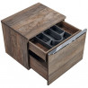 Meuble sous vasque en bois Rosario Oak - Marron - H 46 x L 60 x P 45,6 cm