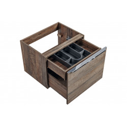 Meuble sous vasque en bois Rosario Oak - Marron - H 46 x L 60 x P 45,6 cm