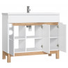 Meuble sous vasque - H 84 x l 100 x P 46 cm - Cintra White