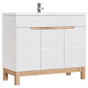 Meuble sous vasque - H 84 x l 100 x P 46 cm - Cintra White