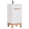 Meuble sous vasque - H 84 x l 40 x P 41 cm - Cintra White