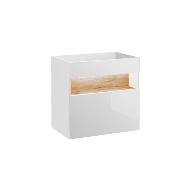 Meuble sous vasque mural - H 68 x l 60 x P 46 cm - Caraïbe White