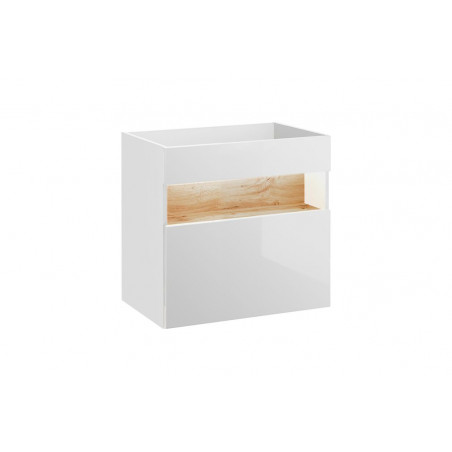 Meuble sous vasque mural - H 68 x l 60 x P 46 cm - Caraïbe White