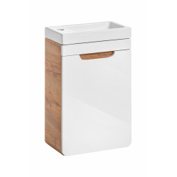 Meuble sous vasque murale - H 60 x l 40 x P 22 cm - Archipel White