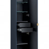 Armoire murale en bois Rosario Deep blue - Bleu indigo - H 160 x L 35 x P 33 cm.