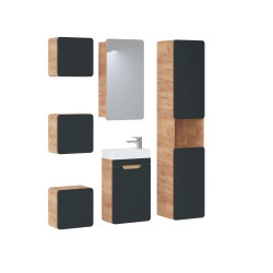 Petite armoire murale de salle de bain - H 35 x L 35 x P 22 cm - Archipel Cosmos