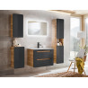 Armoire murale de salle de bain - H 75 x L 35 x P 22 cm - Archipel Cosmos