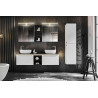 Cabinet miroir de salle de bain - Blanc - H 65 x L 60 x P 16,8 cm - Camille White