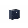 Meuble sous vasque en bois - Bleu - H 61 x L 60 x P 46 cm - Aurore Blue