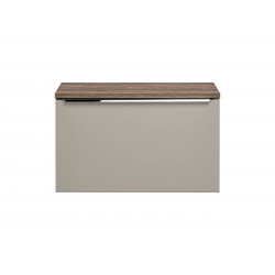 Meuble sous vasque en bois - Taupe - H 46 x L 80 x P 45,6 cm - Rosario Taupe