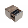 Meuble sous vasque en bois - Taupe - H 46 x L 60 x P 45.6 cm - Rosario Taupe