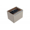 Meuble sous vasque en bois - Taupe - H 46 x L 60 x P 45.6 cm - Rosario Taupe