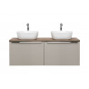 Meuble sous vasque en bois - Taupe - H 46 x L 60 x P 45.6 cm - Rosario Taupe