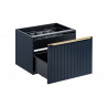 Ensemble meuble vasque + cabinet miroir - 60 cm - Rosario Deep Blue