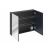 Ensemble meuble vasque + cabinet miroir - 80 cm - Rosario Deep Blue