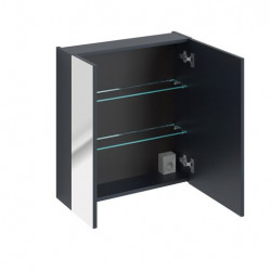 Cabinet miroir Rosario Deep blue - Bleu indigo - H 65 x L 60 x P 17 cm