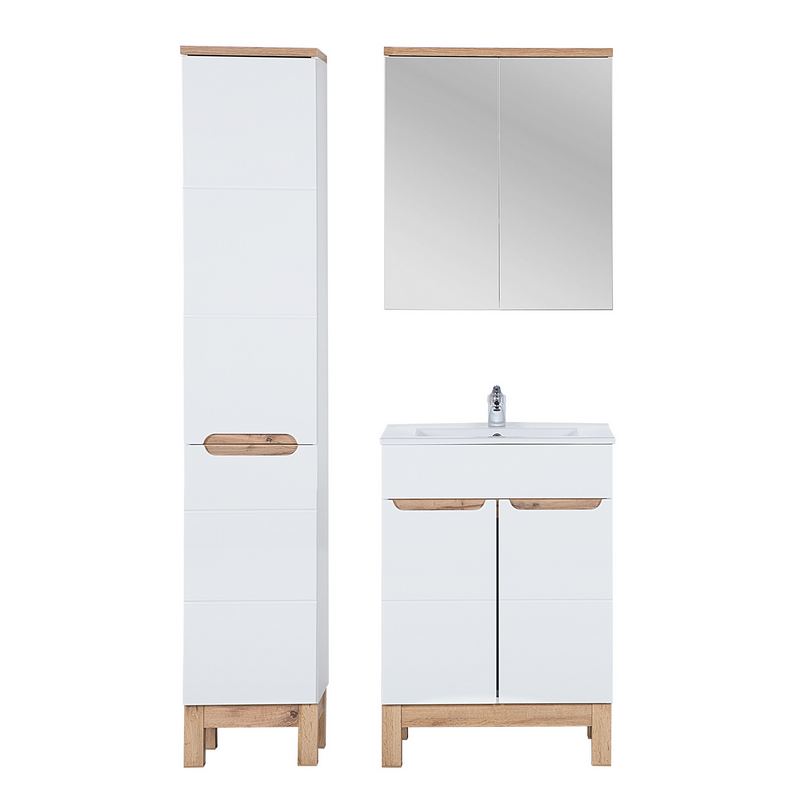 Ensemble complet de salle de bain - 50 cm - Cintra White