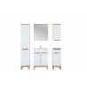 Ensemble complet de salle de bain avec meuble vasque 60 cm + 4 éléments - Cintra White