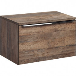 Ensemble meuble vasque + cabinet miroir - 80 cm - Rosario Oak