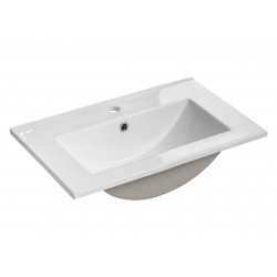 Ensemble salle de bain avec meuble vasque 50 cm + cabinet miroir - Archipel White