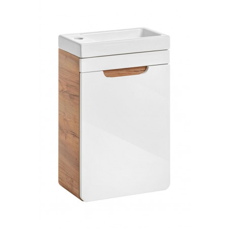 Ensemble petit meuble vasque - 40 cm - Archipel White