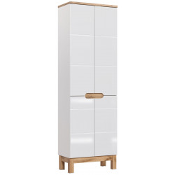 Ensemble complet salle de bain avec meuble vasque 100 cm + 2 éléments - Cintra White