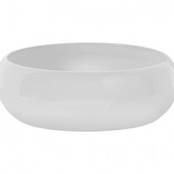 Vasque à poser ronde en céramique blanche - D 36 cm - Gamme Wiki