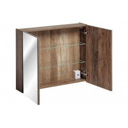 Ensemble salle de bain double vasques 160 cm + 4 éléments - Rosario Oak