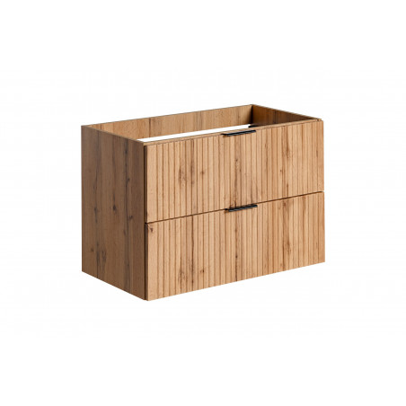 Meuble sous vasque en bois Georgia Oak - H 57 x l 80 x P 46 cm