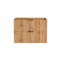 Meuble sous vasque en bois Georgia Oak - H 57 x l 80 x P 46 cm