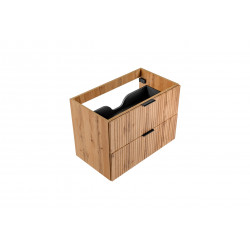 Meuble sous vasque en bois Georgia Oak - H 57 x l 80 x P 46 cm