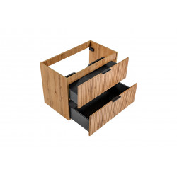 Meuble sous vasque en bois Georgia Oak - H 57 x l 80 x P 46 cm