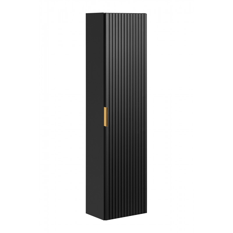 Colonne murale en bois Georgia Black - H 140 x l 35 x P 25 cm