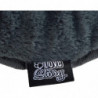 Coussin flocon réversible à l'aspect peluche pour animaux - Noir - L 61 x l 38 cm - Gamme Newton