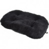 Coussin flocon réversible à l'aspect peluche pour animaux - Noir - L 107 x l 65 cm - Gamme Newton