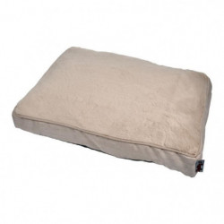 Coussin peluche rectangle pour animaux - Beige - L 60 x l 45 cm - Gamme Newton