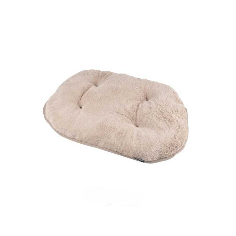 Coussin flocon réversible à l'aspect peluche pour animaux - Beige - L 77 x l 50 cm - Gamme Newton