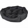 Panier rond avec coussin amovible - Noir - D 50 cm - Gamme Newton