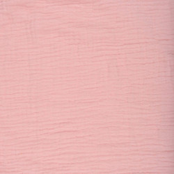 Drap housse 100% coton - Rose - 120 x 60 cm