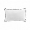 Coussin déhoussable en coton uni Linette - Blanc - 30 x 50 cm