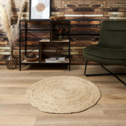 Tapis rond en jute - Beige - D 80 cm