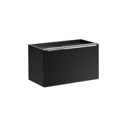 Meuble sous vasque + plateau - 80 cm - Rosario Black