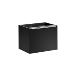 Ensemble meuble vasque à poser + colonne + 1 éléments - 80 cm - Rosario Black