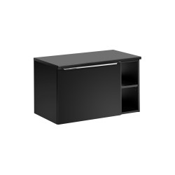 Ensemble meuble vasque à poser - 80 cm - Rosario Black