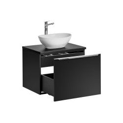 Ensemble meuble vasque à poser - 60 cm - Rosario Black