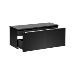 Meuble sous vasque + plateau - 120 cm - Rosario Black