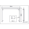 LED pour contours de meuble sous vasque 60 cm "Rama" - Modèle 600