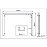 LED pour contours de meuble sous vasque 80 cm "Rama" - Modèle 800 -